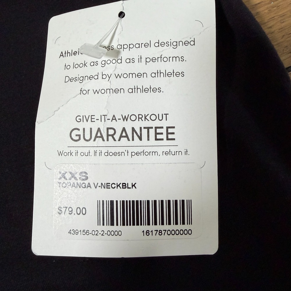 Athleta Topanga V Neck Dress Sz XXS Black Ruched Athleisure Travel Stretch - Picture 4 of 8